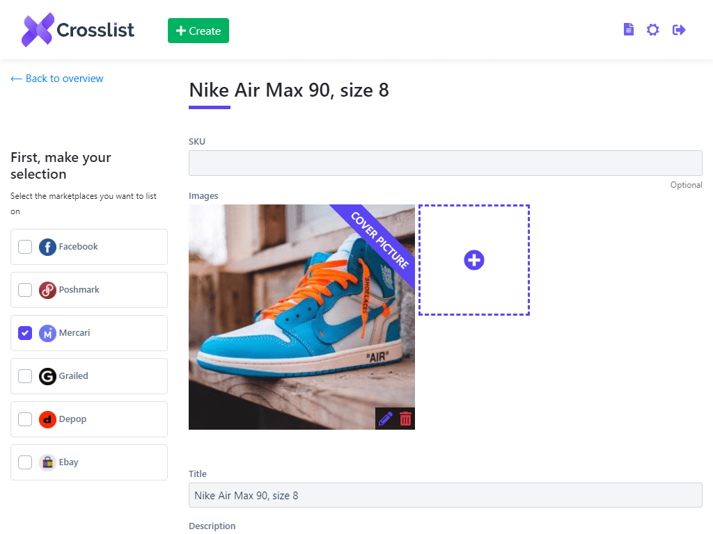 Crosslist Product View