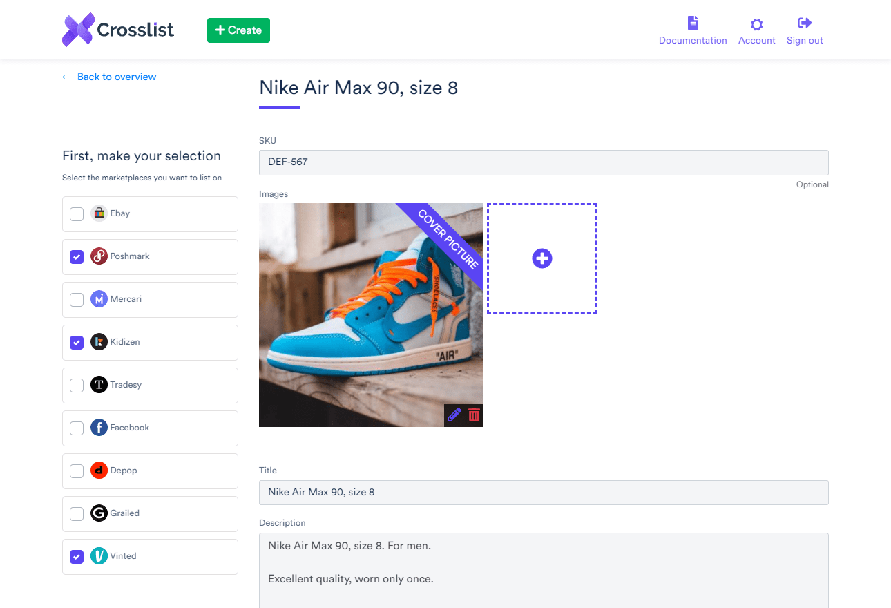 Feature 1 - Listing Detail