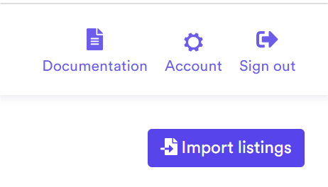 Import Listings Button