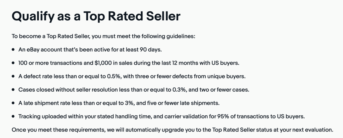 How to Become a Top-Rated Seller on  (US)