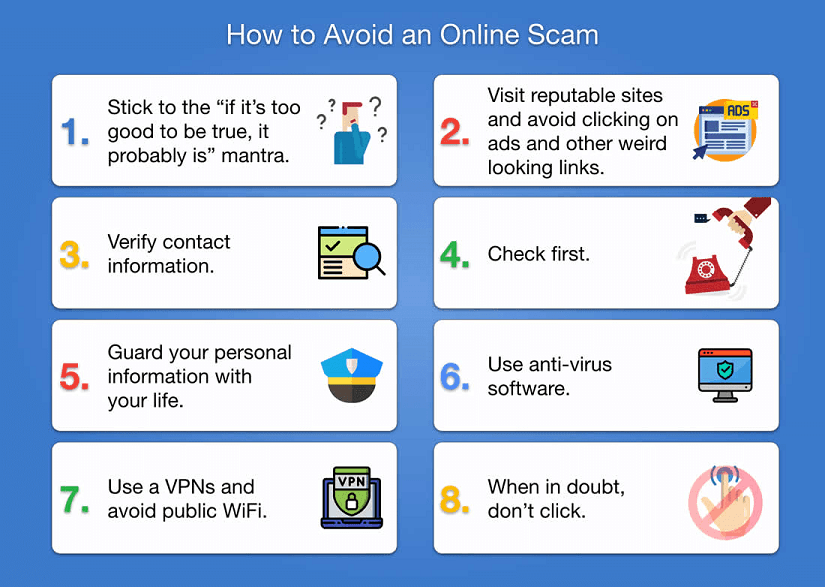 How to avoid an online scam