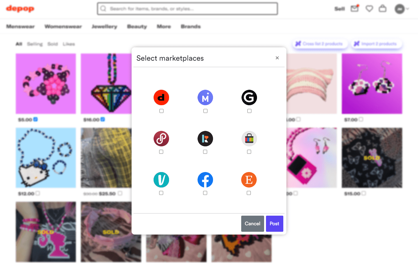 Depop - Select Marketplaces