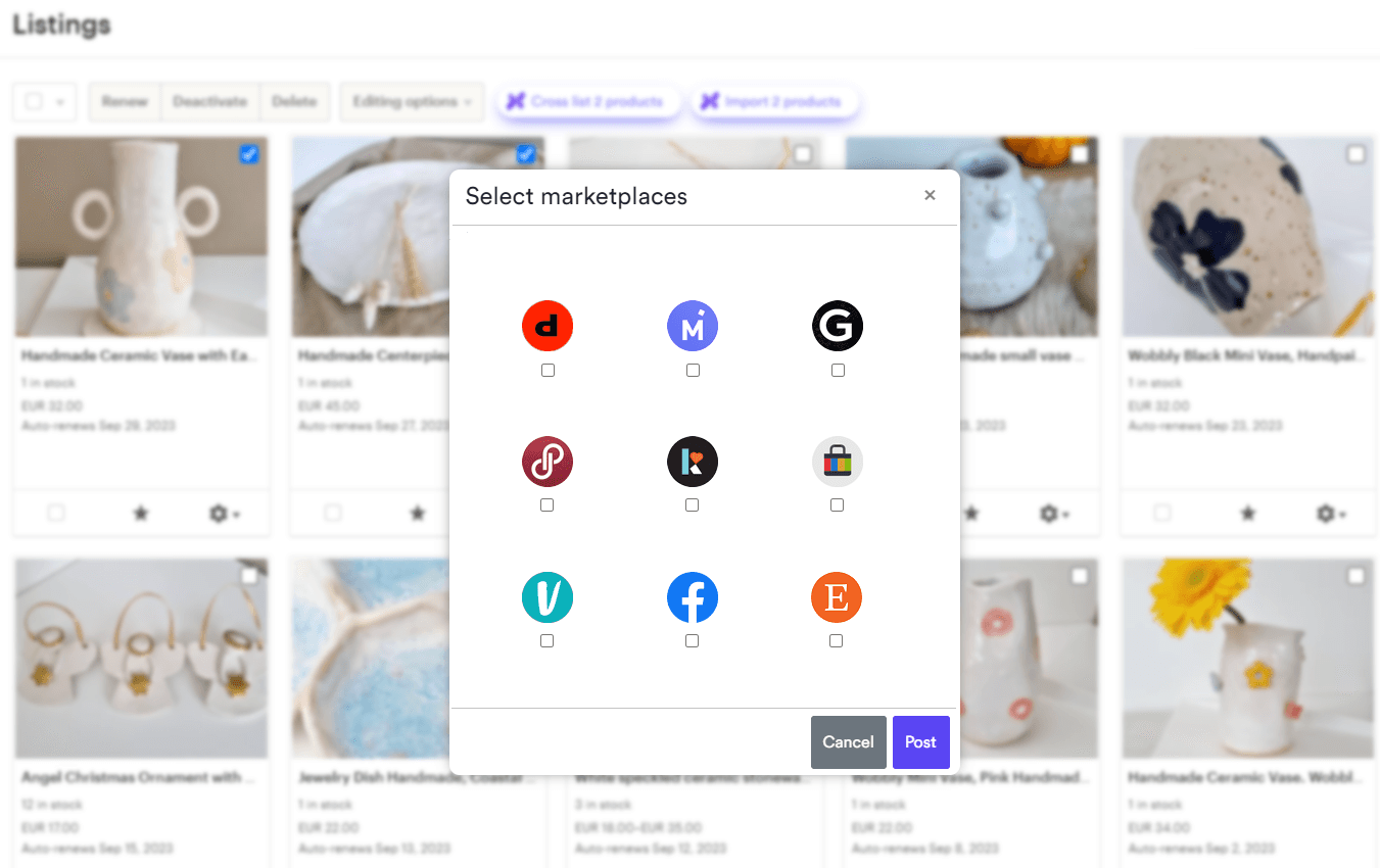 Etsy - Select Marketplaces