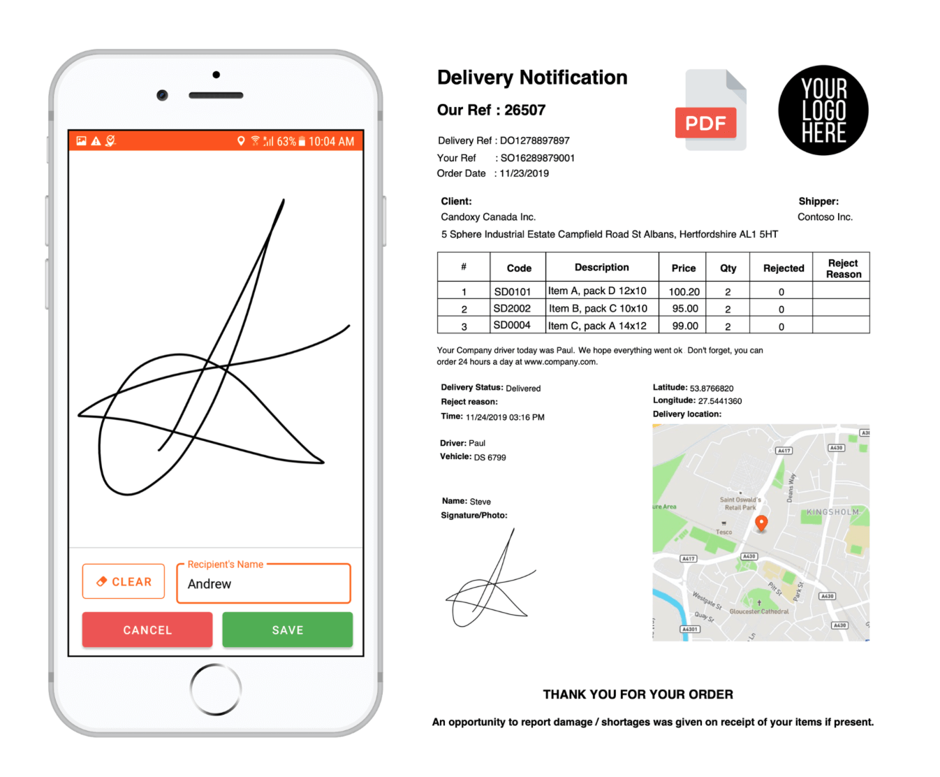 Proof Of Delivery