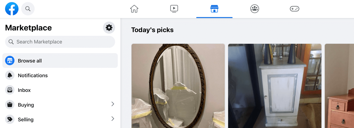 What Facebook Marketplace Looks Like