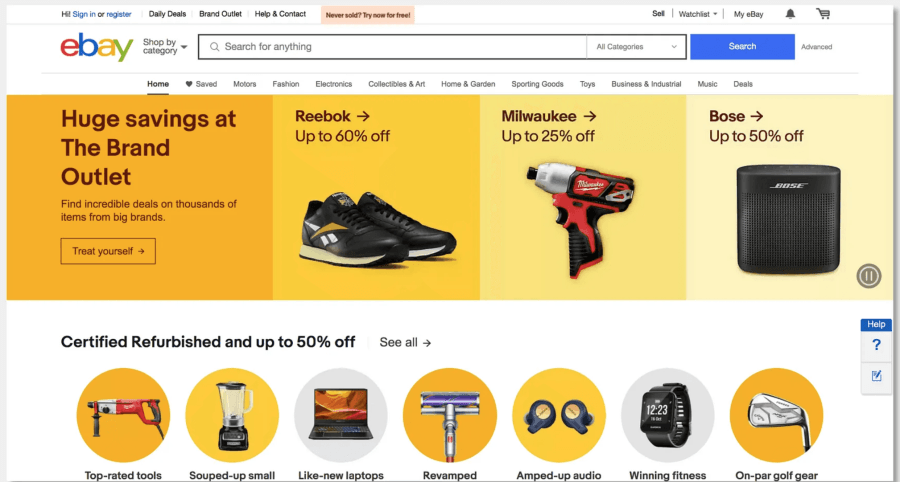 eBay Homepage