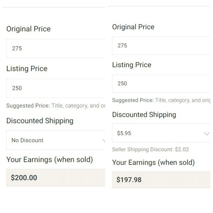 Poshmark Shipping Discount Comparison