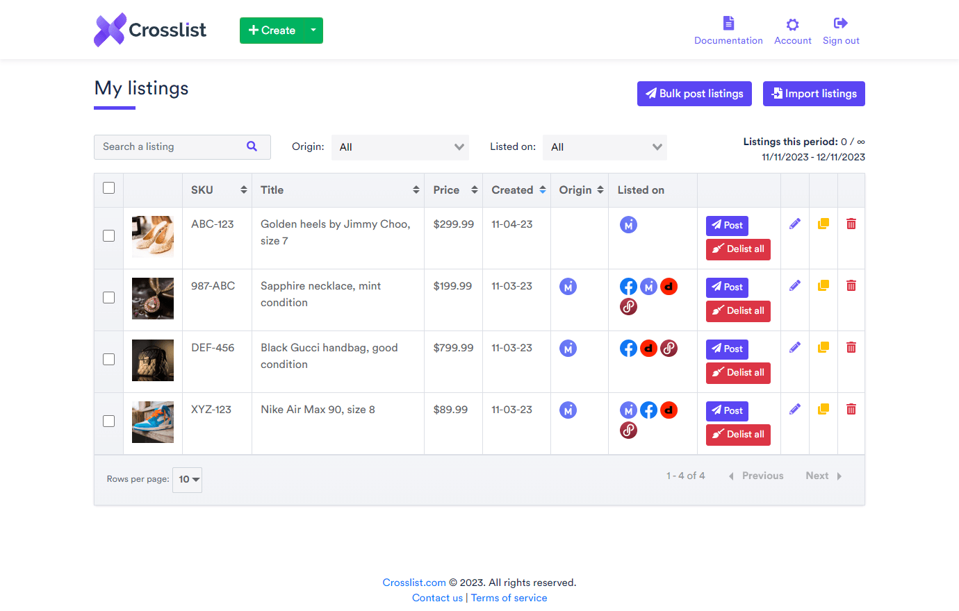 Feature 2 - Manage Inventory From One Dashboard