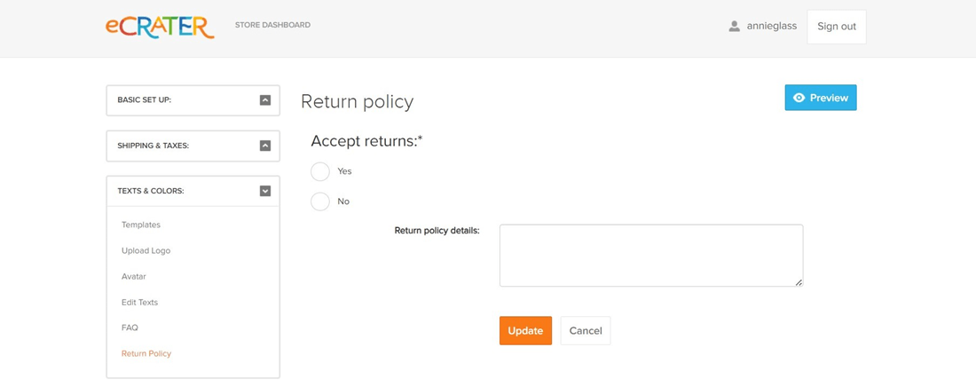 eCrater Return Policy