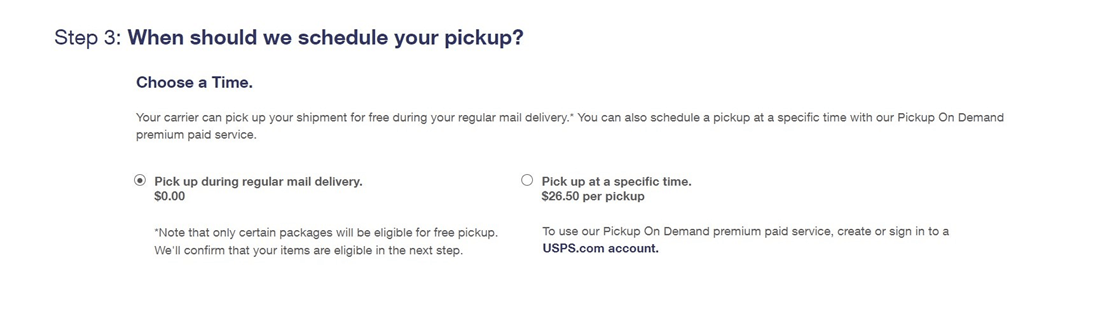 When To Schedule A Pickup