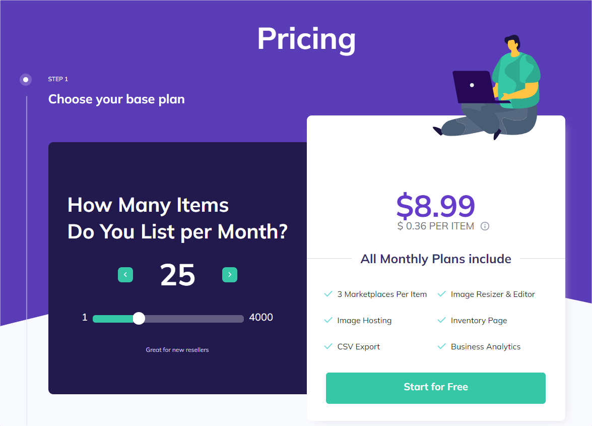 Vendoo Pricing Metered Billing