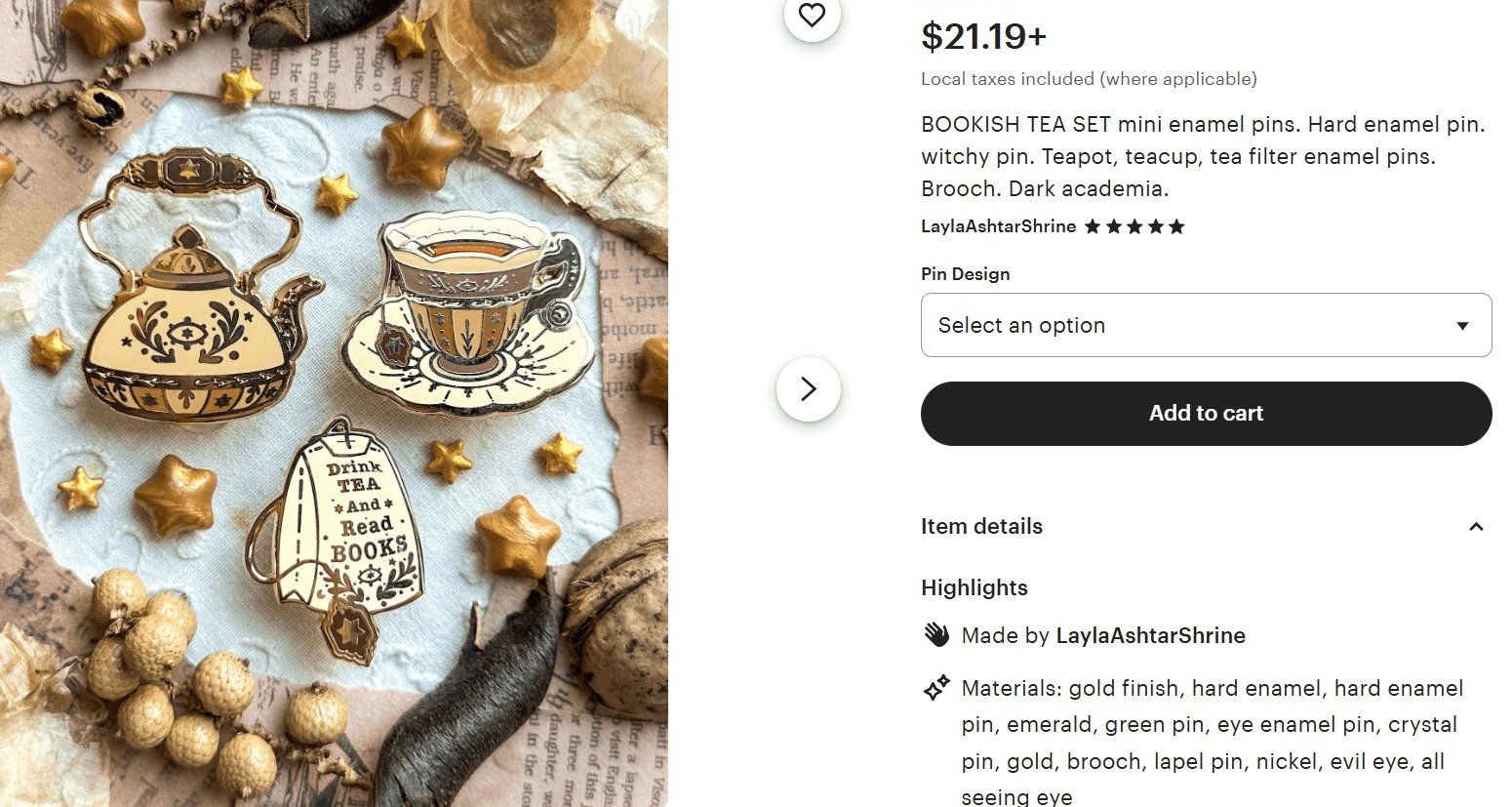 Enamel Pin - Etsy