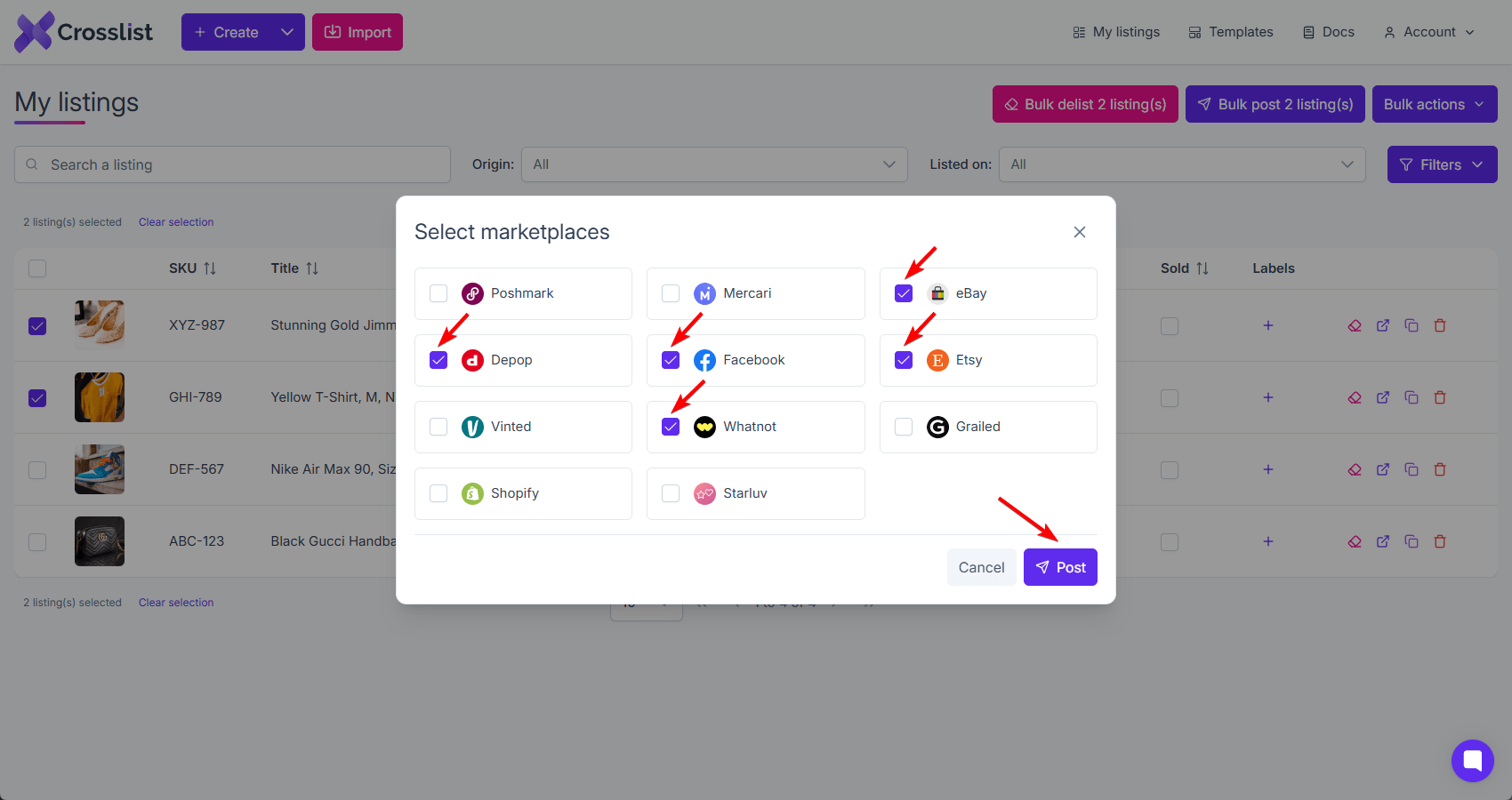 Select Marketplaces