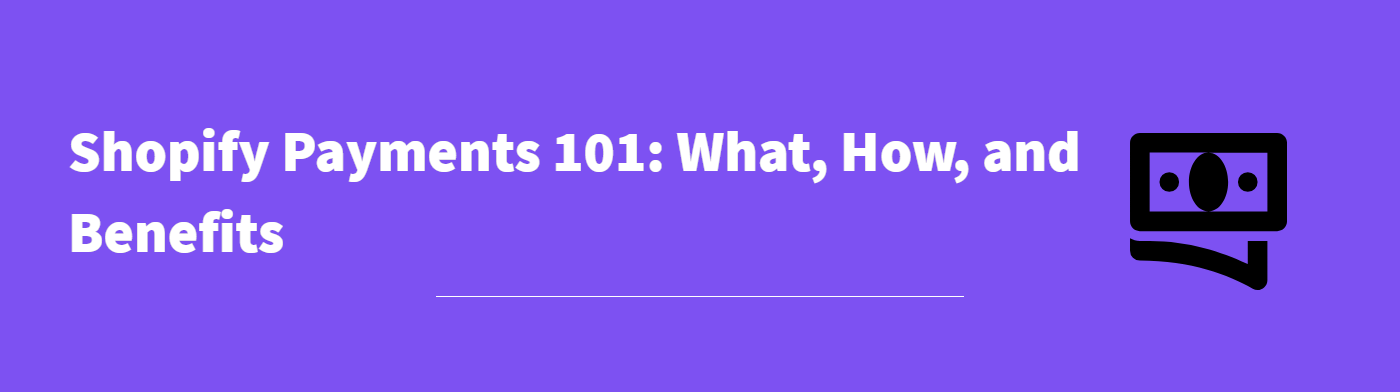 Shopify Payments - Banner